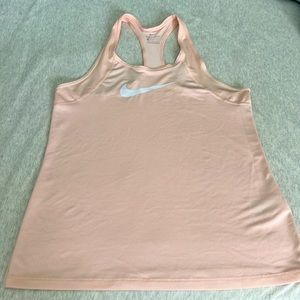 Peach racer back Nike top